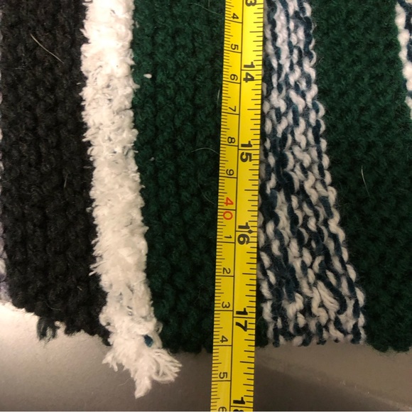 Beautiful hand knitted dog sweater with lovely fringe and cowl type neck line - Picture 8 of 9